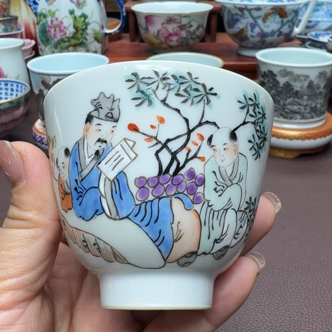 瓷片景德镇仿古手工制作精品展示