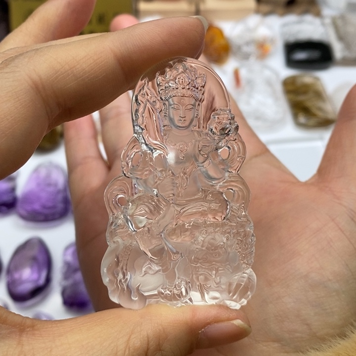 水晶颈饰未镶嵌万**意定制