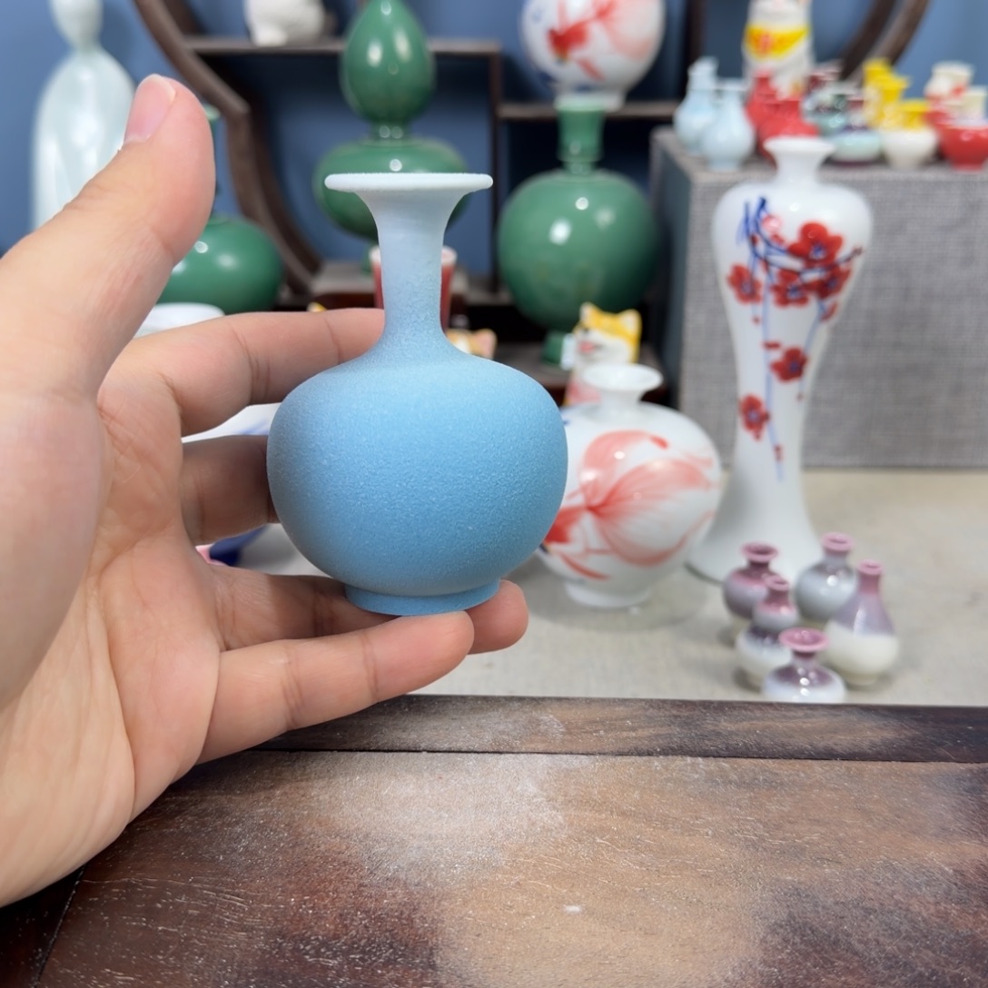 陶瓷手工小花器摆件