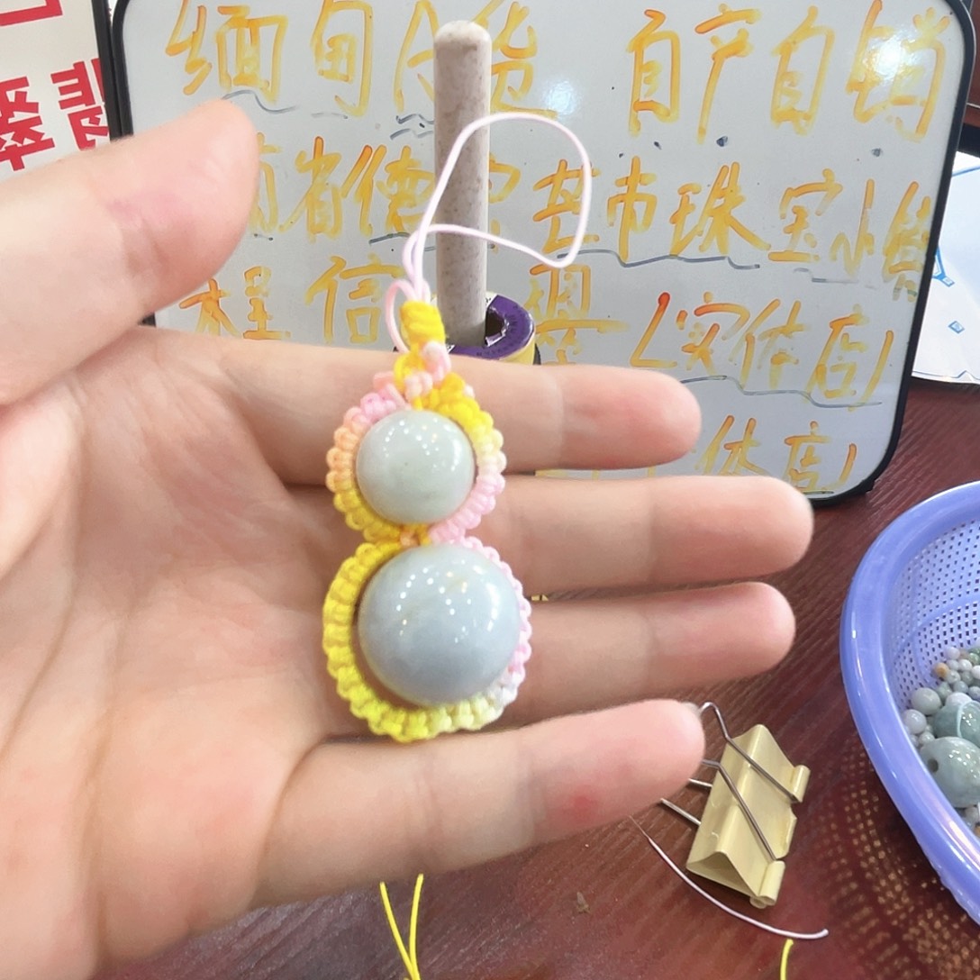 翡翠未镶嵌颈饰翡翠葫芦钥匙扣