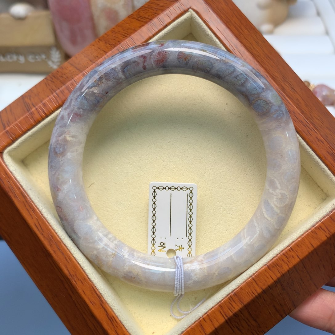 硅化珊瑚（珊瑚玉）手镯未镶嵌58.8口上新