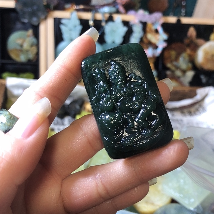 岫玉未镶嵌岫玉挂件