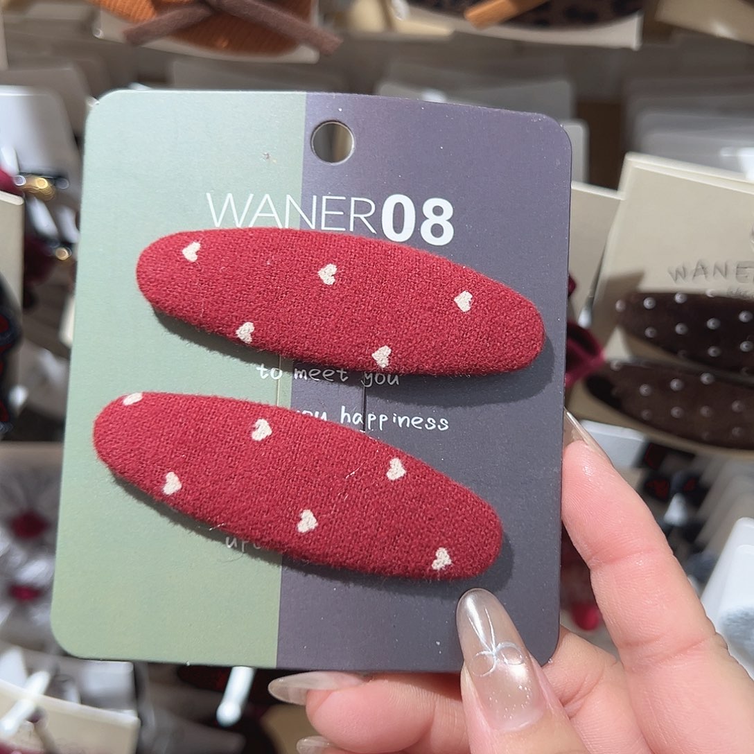 非金属红色爱心椭圆掰掰