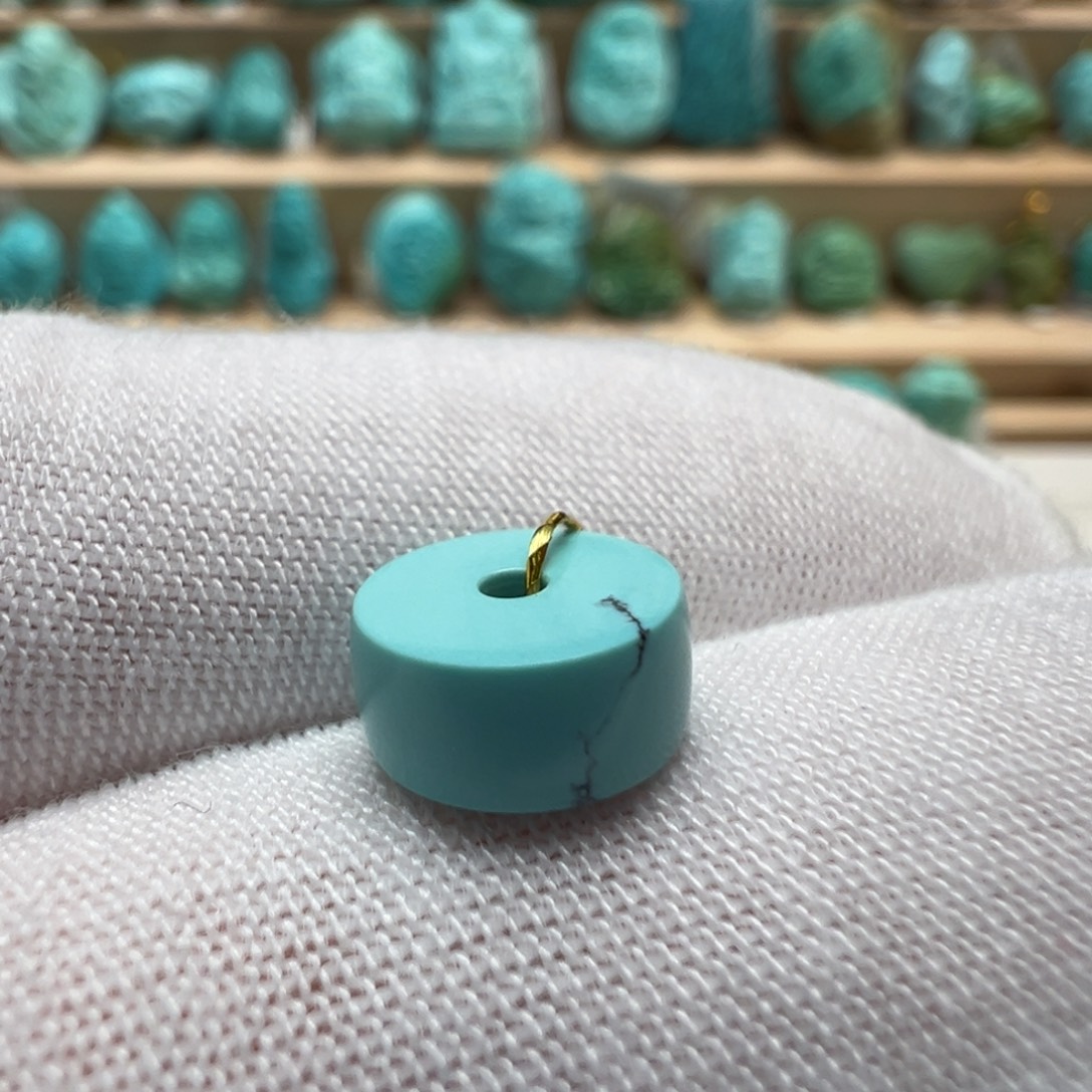 绿松石未镶嵌配饰9.2*4.3