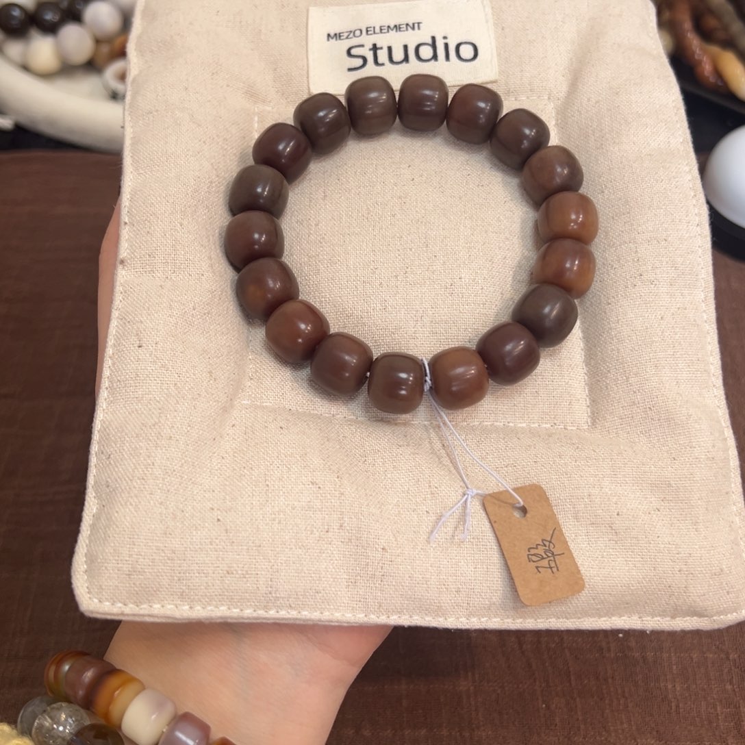 菩提根/象牙果吊坠黑巧卡14微瑕