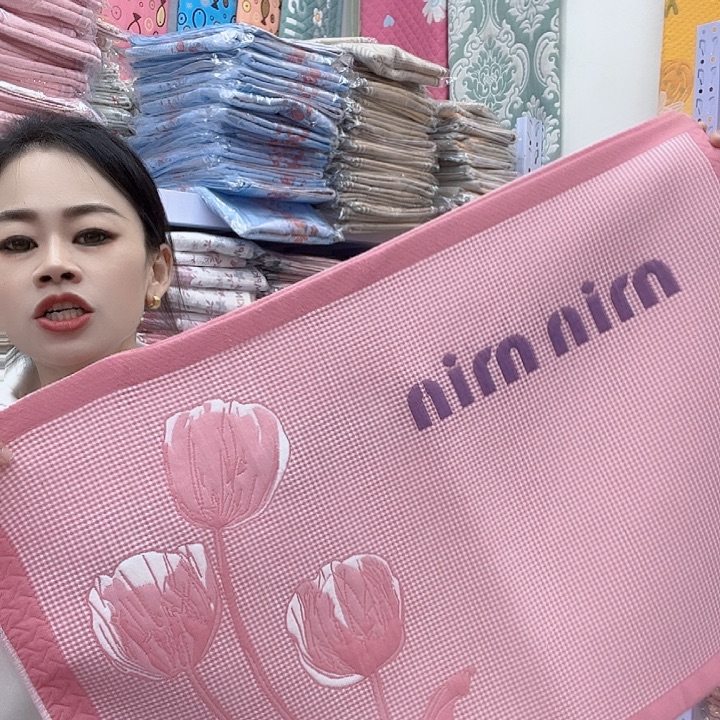 棉粉色郁金香纯棉