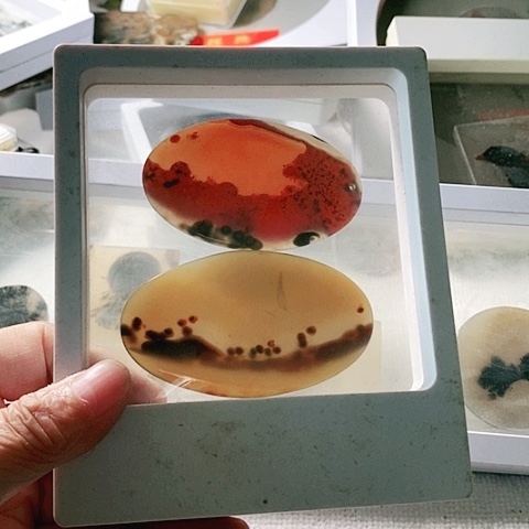 玛瑙/玉髓颈饰未镶嵌绿**山