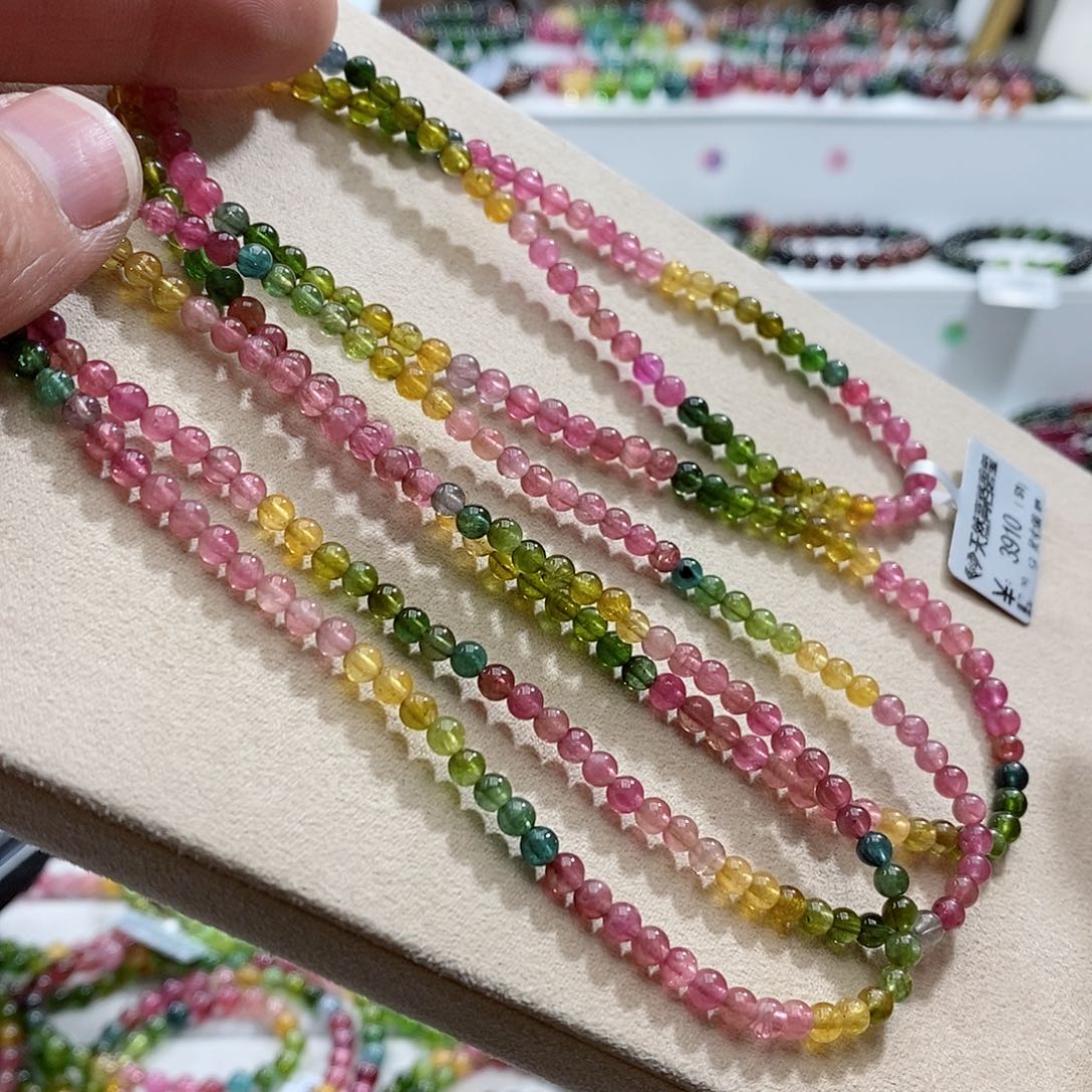 碧玺手链未镶嵌多样性发一条