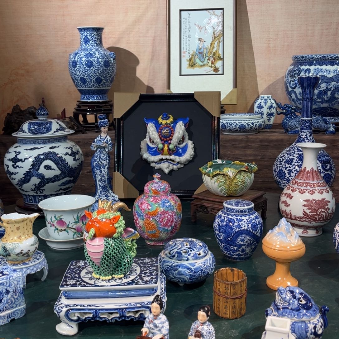 玩***登摆件陶瓷11111111111111114个