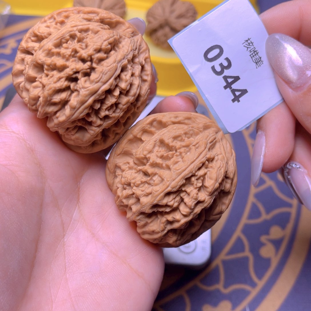 文玩核桃把件粗筋45～0344