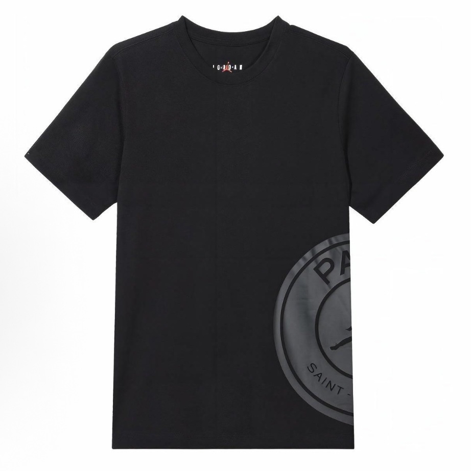 Jordan 纯色运动透气圆领套头短袖T恤 男款DZ2918-010