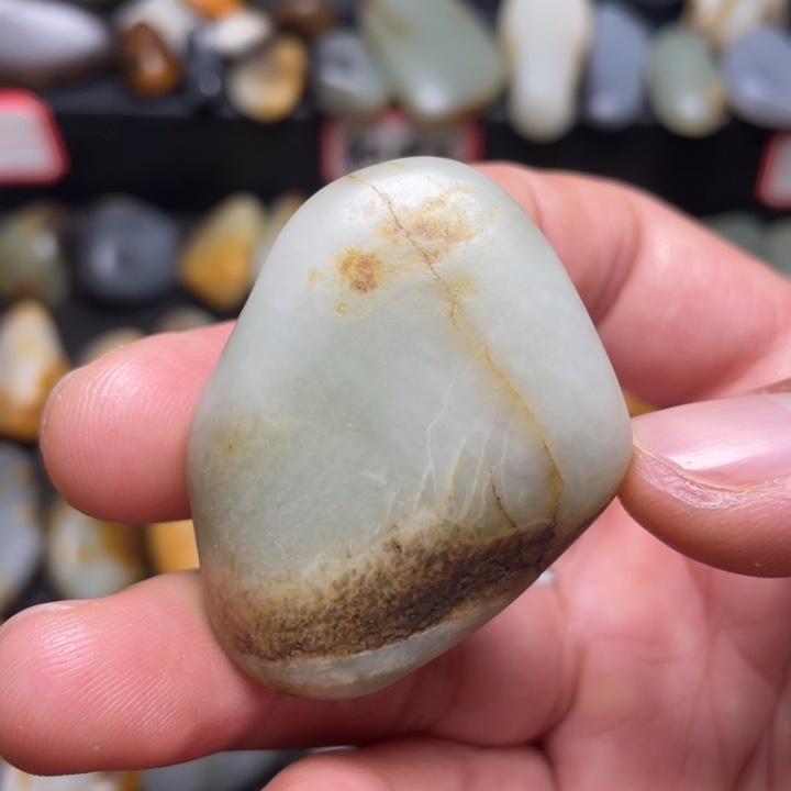 和田玉未镶嵌挂件75