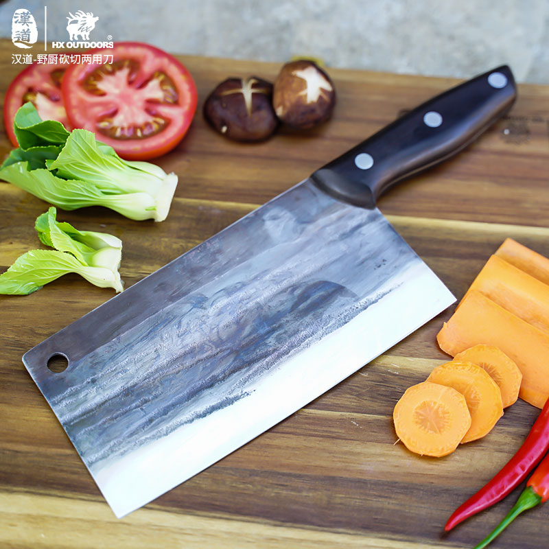 汉道木盒菜刀户外露营手把肉小刀