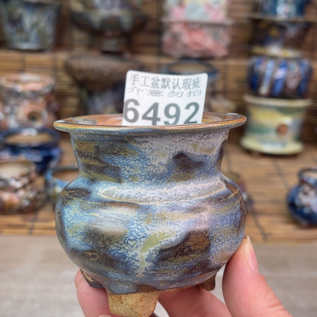 手工花盆默认瑕疵完美者勿拍