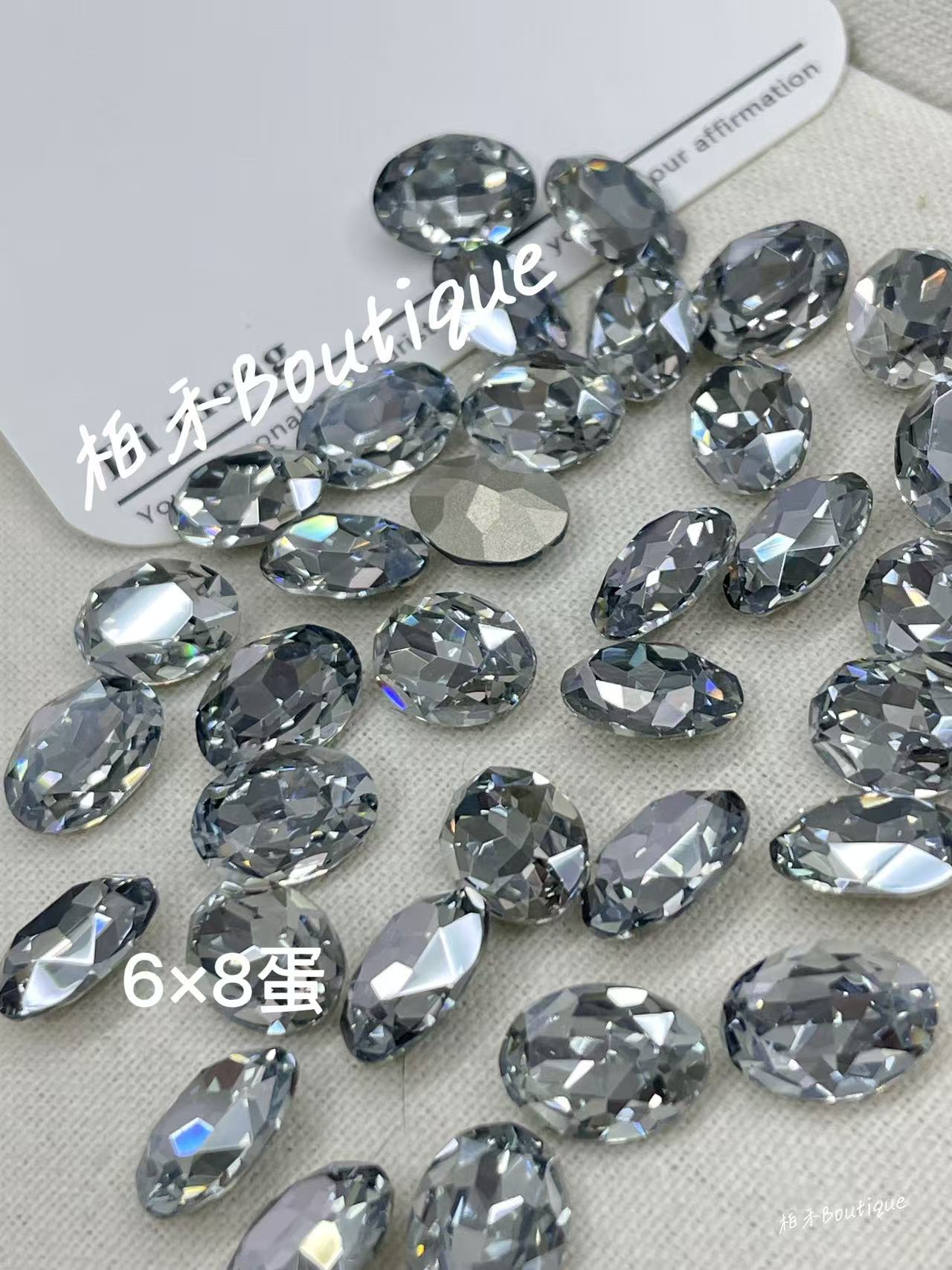 【柏禾-35】格瑞斯特冷清灰秋冬系列K9水晶美甲钻/三五