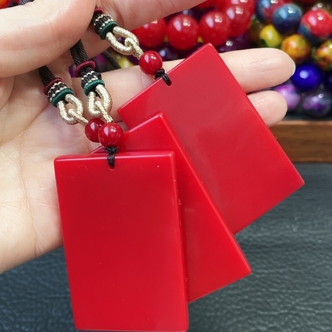 玛瑙未镶嵌手饰红三无事牌