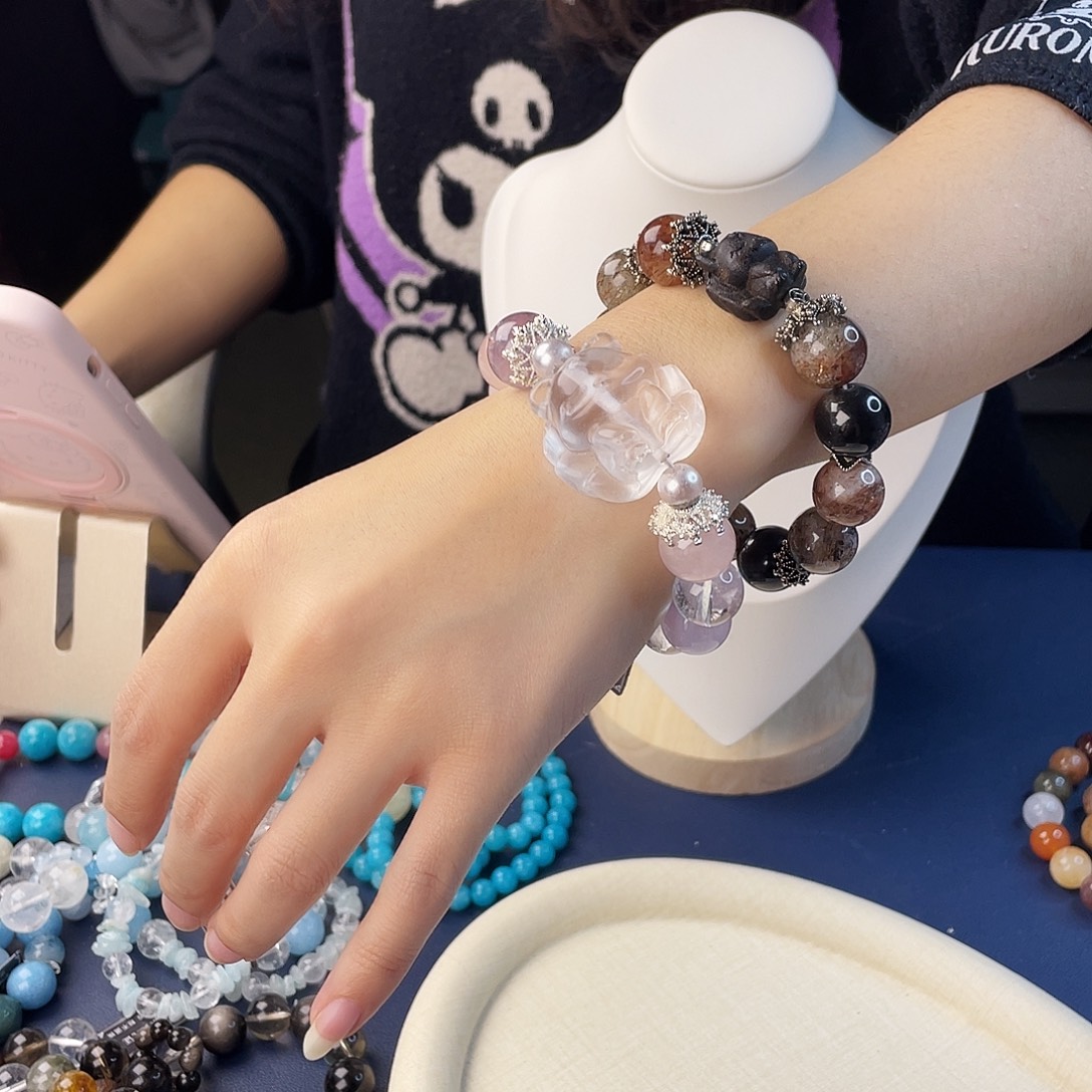 银S925镶嵌水晶手链