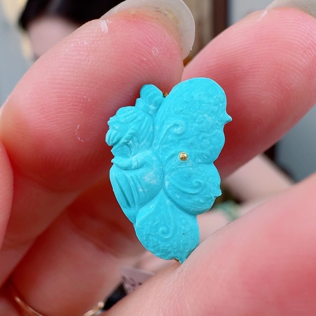 未镶嵌绿松石珠宝奇石