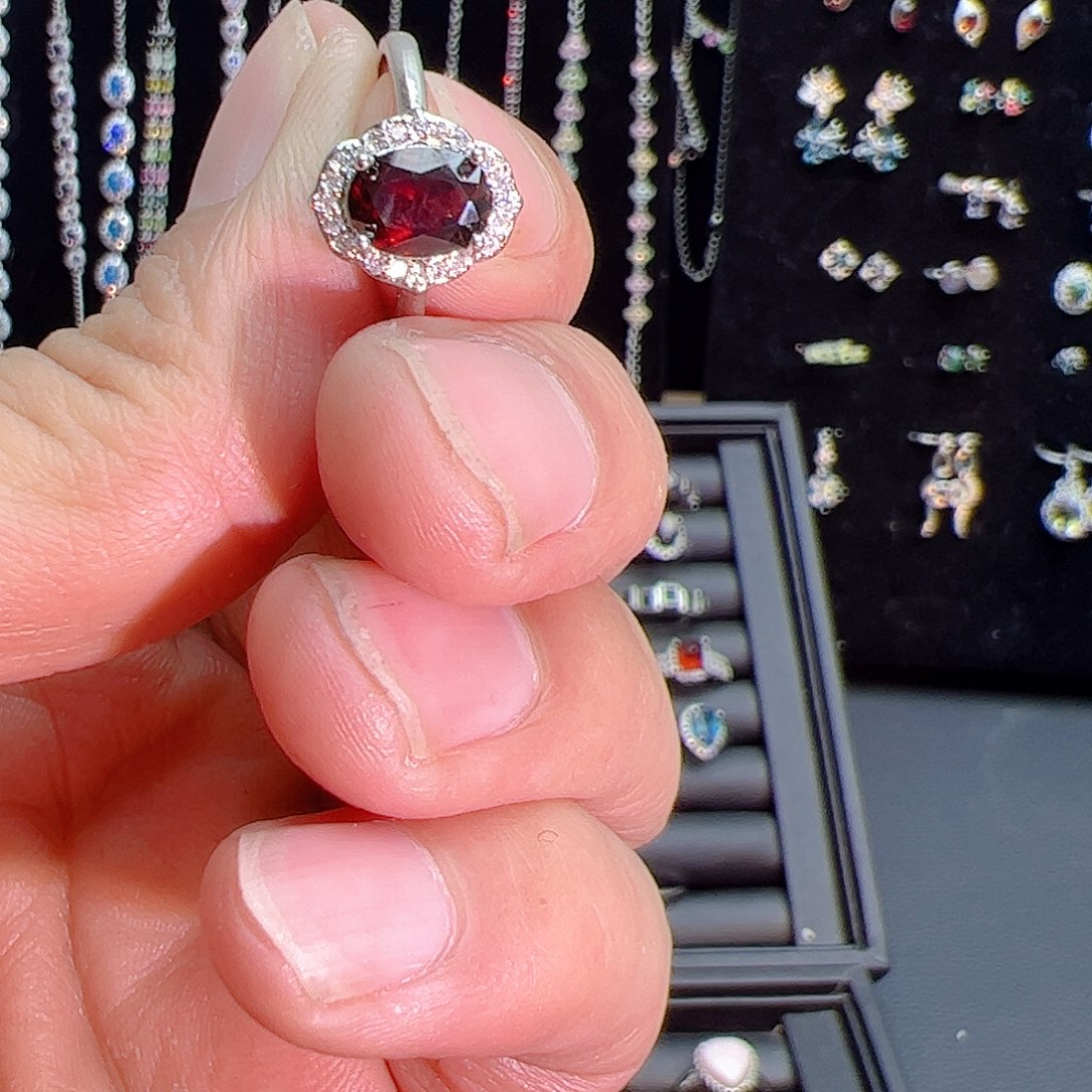 紫晶珠宝半成品银S925镶嵌