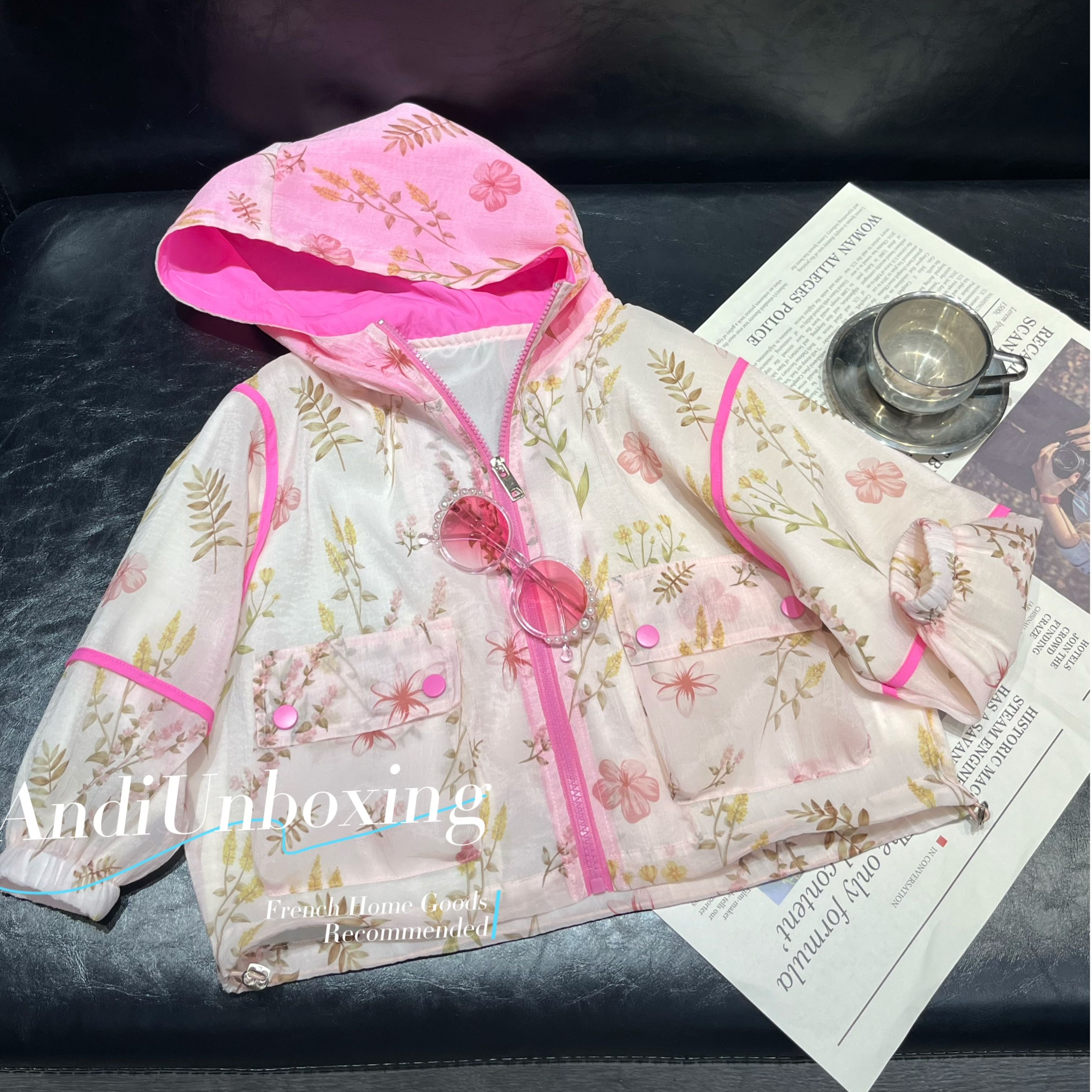 〖ANDI〗订制童装儿童夏季时尚洋气连帽防晒外套2394