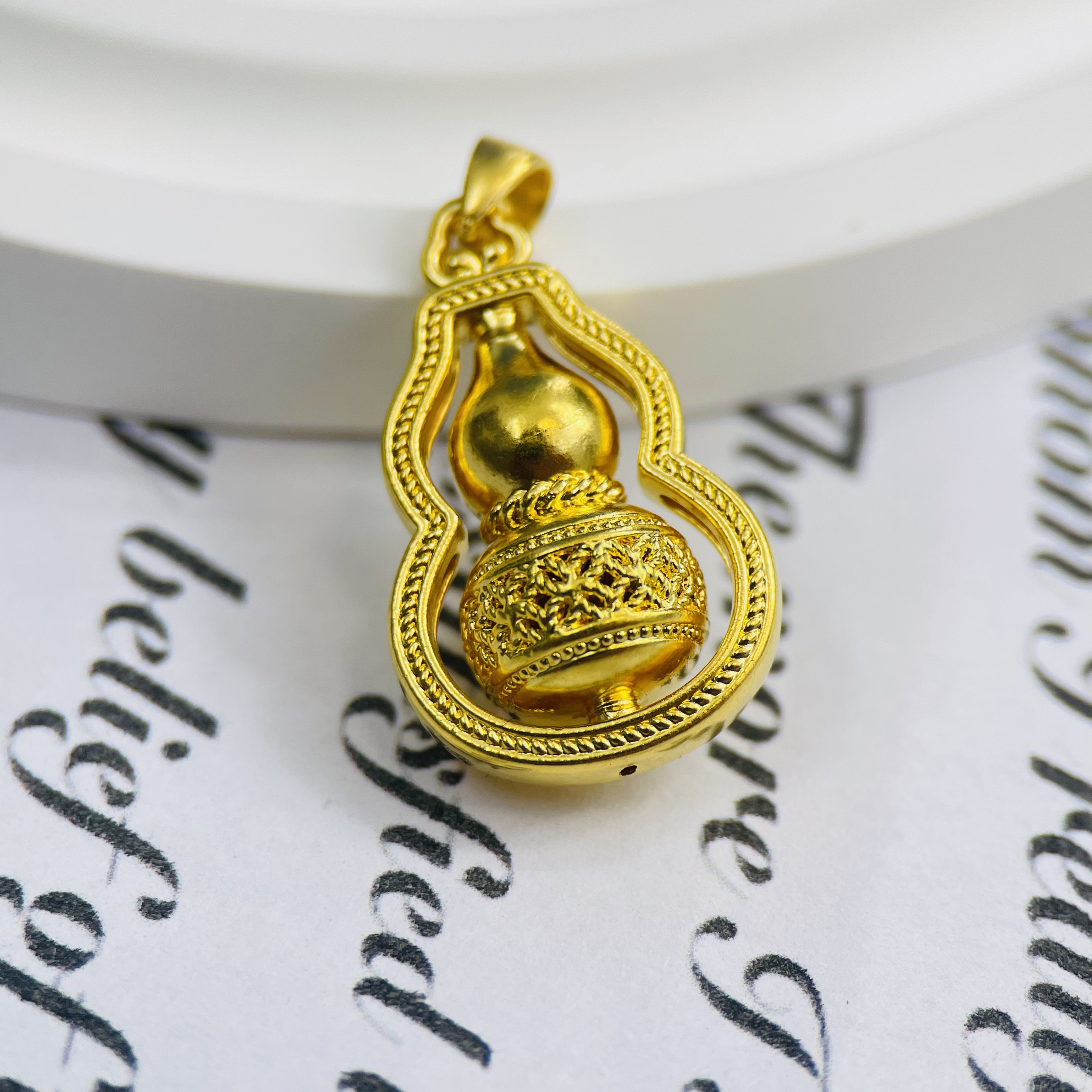 足金999时来运转福禄首饰配件DP3090-01210