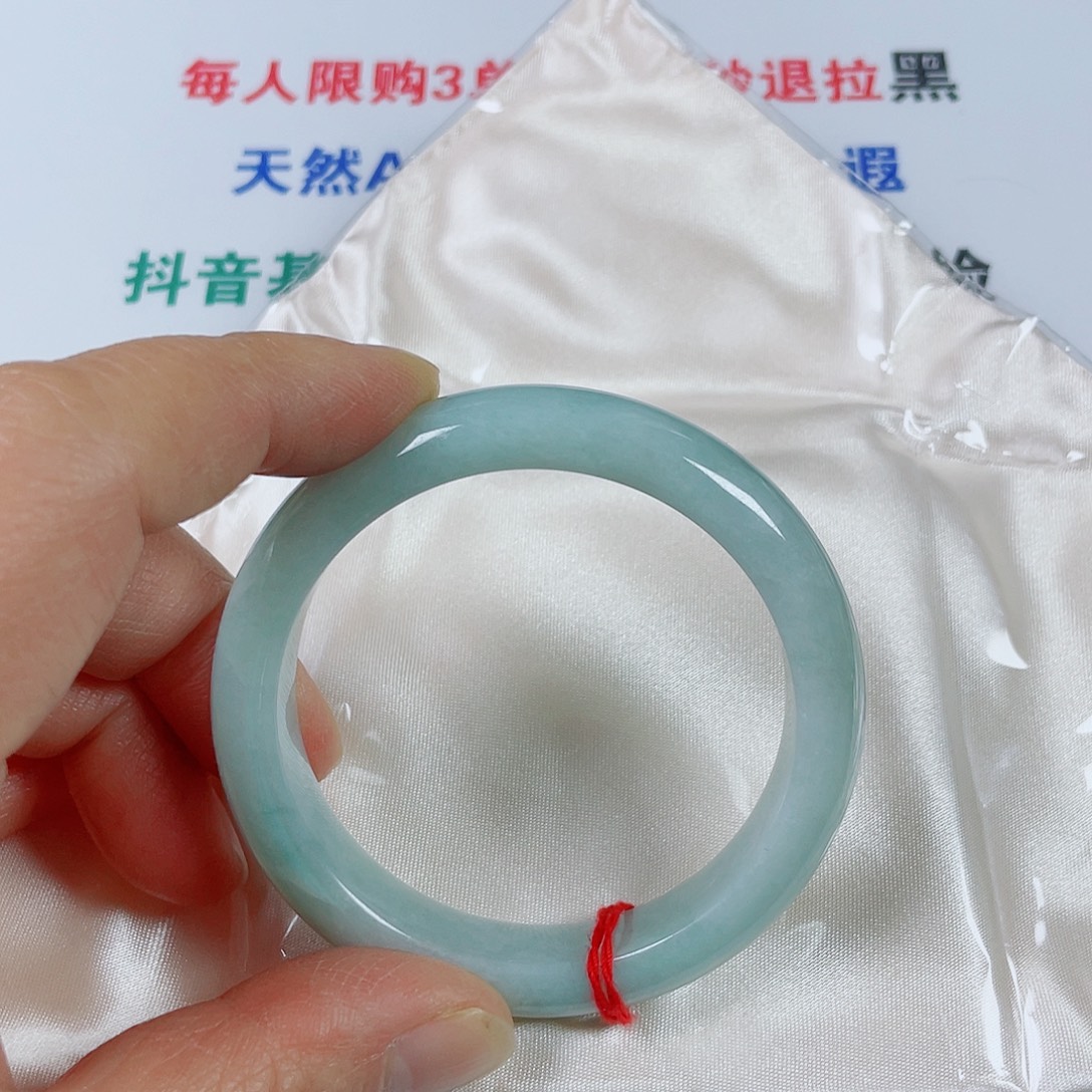 翡翠未镶嵌手镯天然翡翠手镯52.3