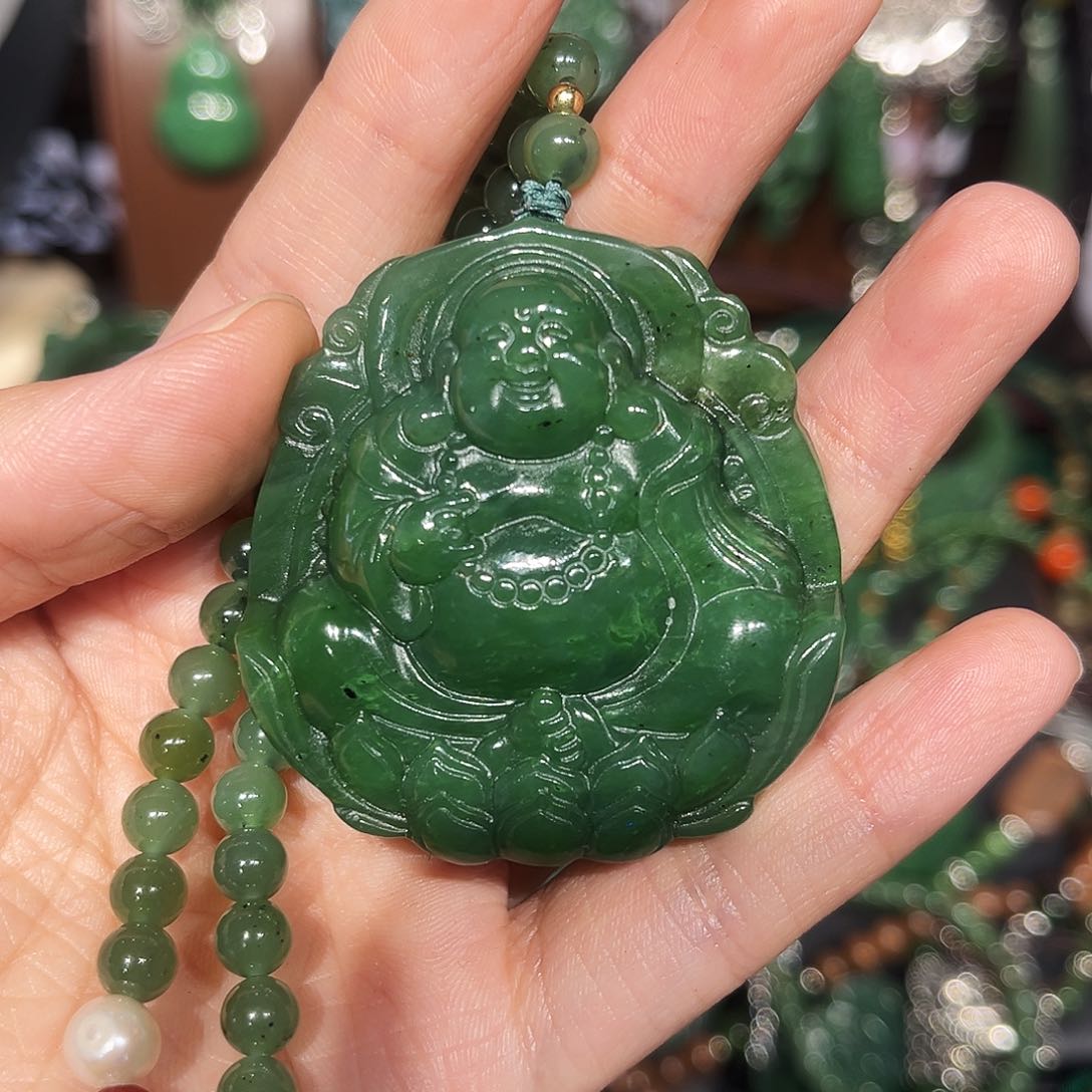 颈饰未镶嵌和田玉（糖玉）ঐ**ঐ