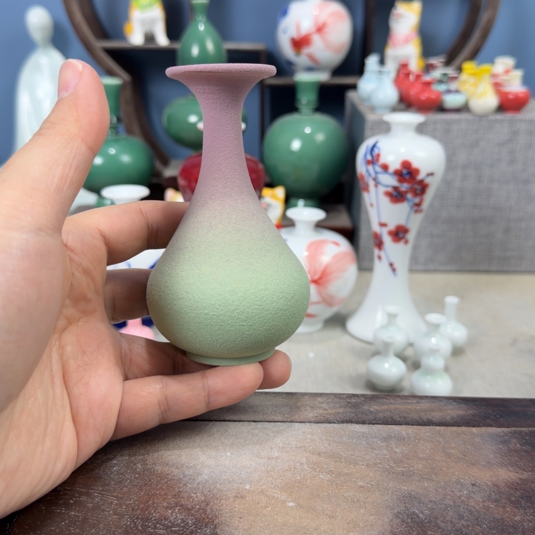 陶瓷手工小花器摆件