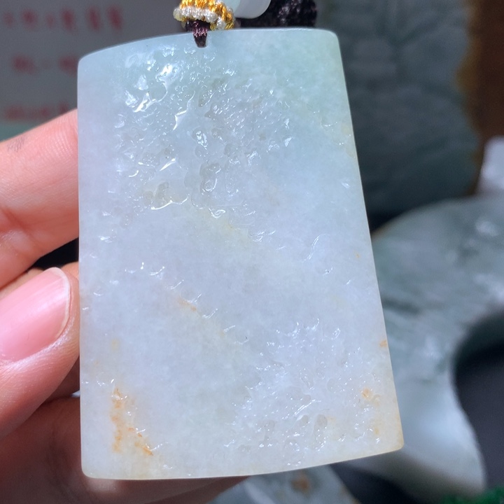 翡翠未镶嵌颈饰保真天然A货翡翠