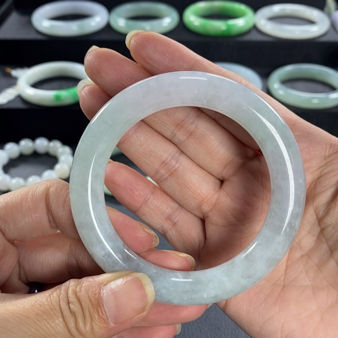 翡翠未镶嵌手镯天然翡翠手镯53