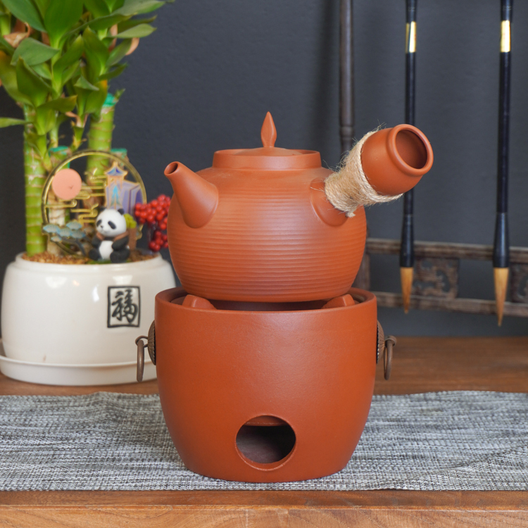 潮州原矿手工纯手工砂铫壶电陶炉侧把壶跳盖卡盖煮茶壶电陶炉炭炉