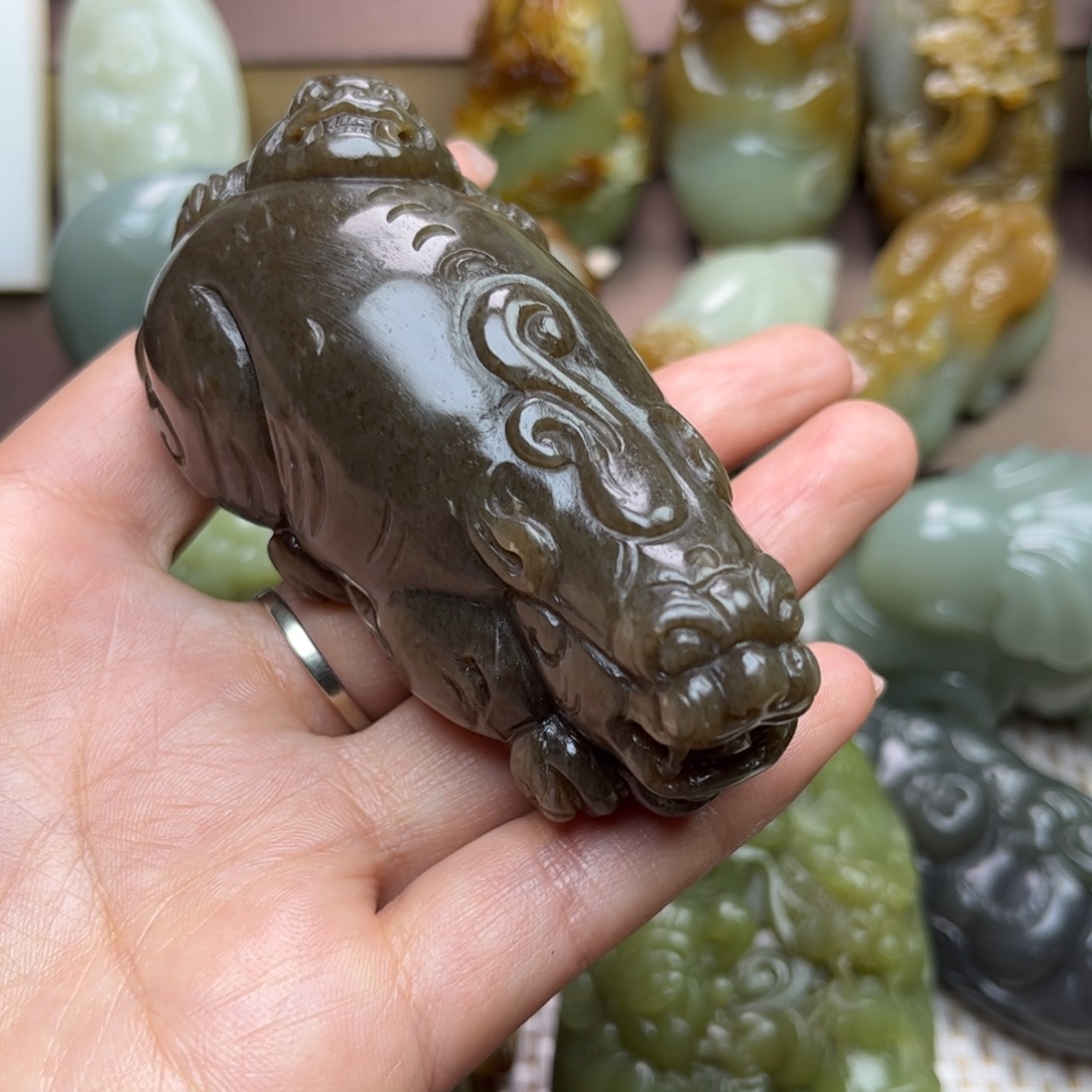 和田玉把件未镶嵌c***e