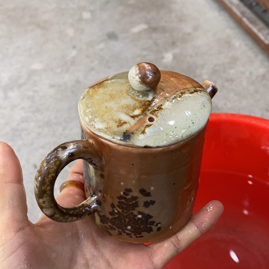 陶园柴烧 精品高货63瑕疵晃盖