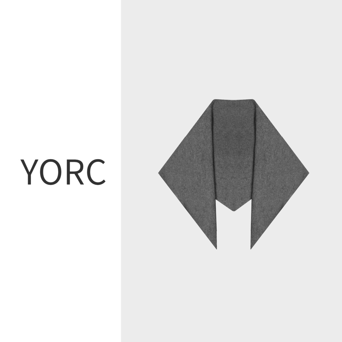 【叠穿神器】YORC法式复古欧美风羊毛羊绒保暖气质三角围巾