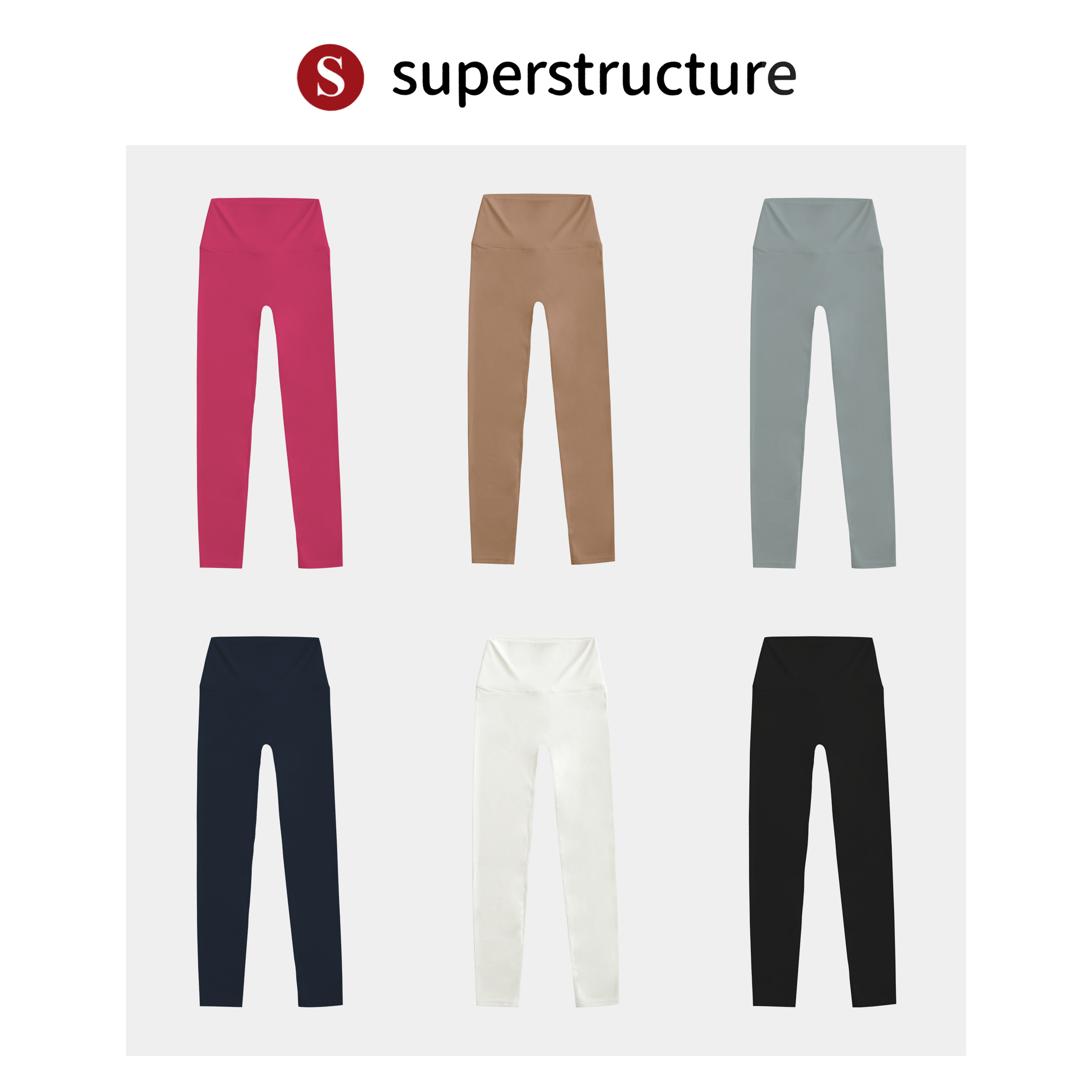 Lu莱卡打底九分裤瑜伽裤高腰提臀收腹双面磨毛打底骑行FR001