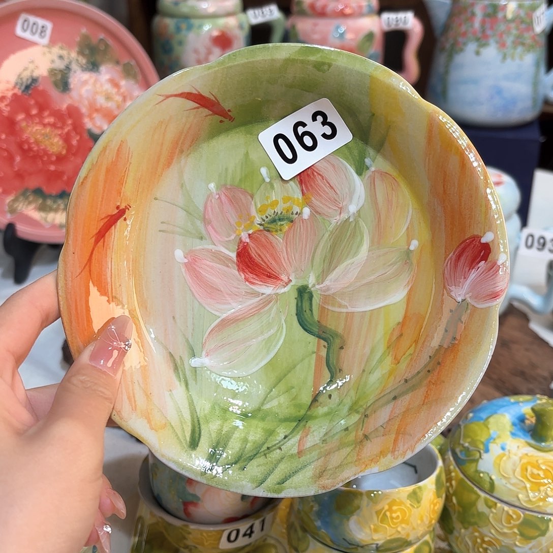 景德镇手绘高温釉下彩陶瓷茶具