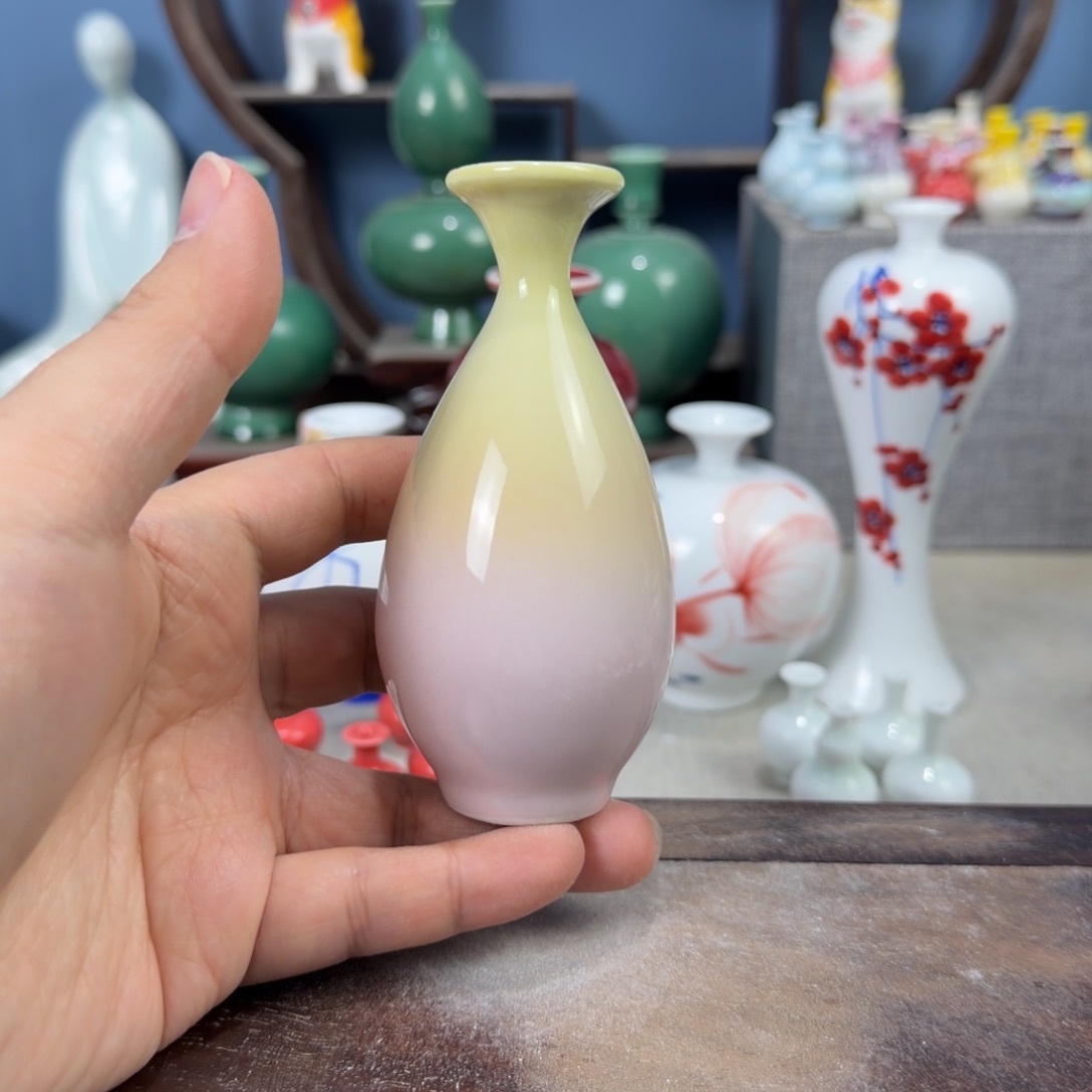 陶瓷手工小花器摆件
