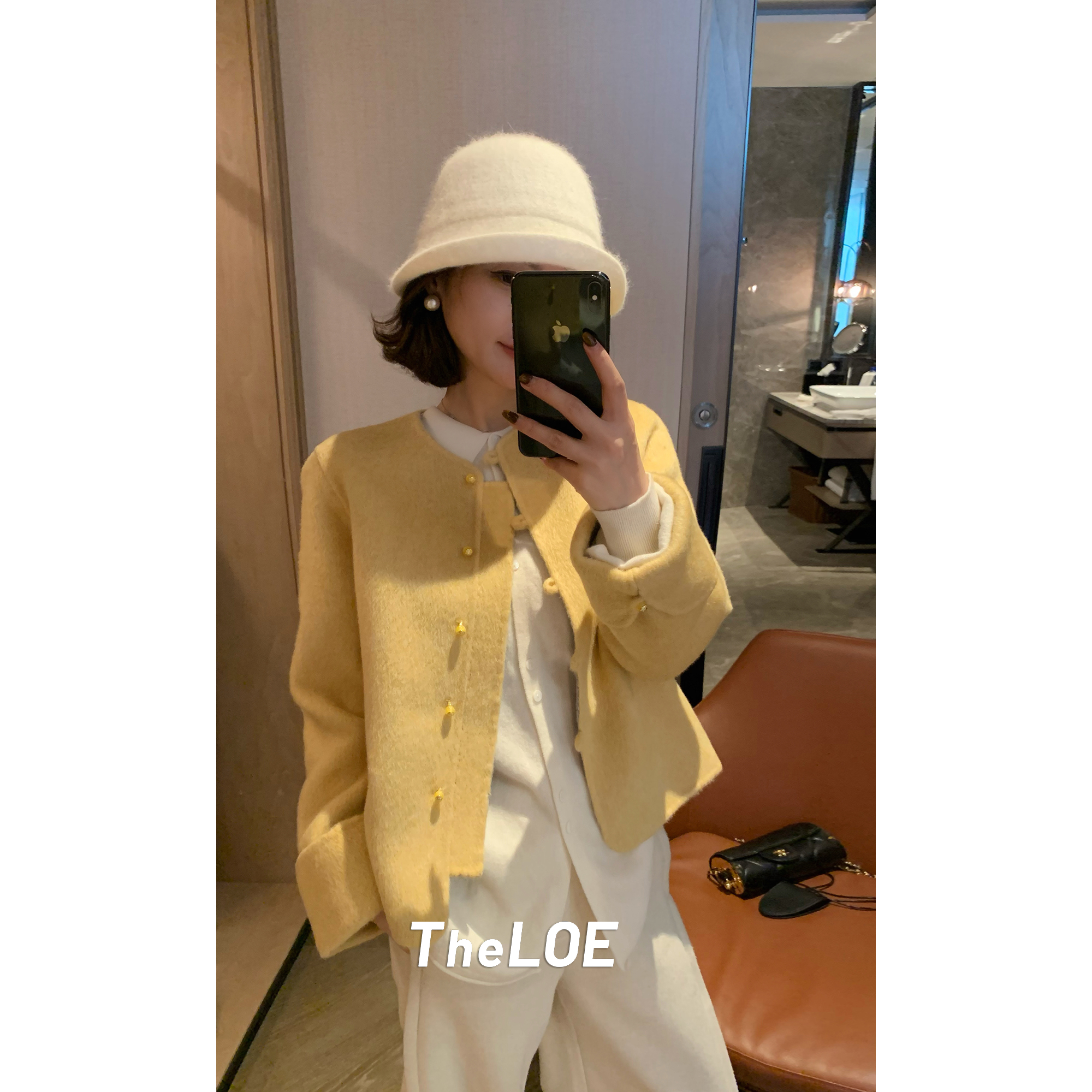 TheLOE/【高级感双面双色骆驼绒超细羊毛大衣】大衣#LE-3113