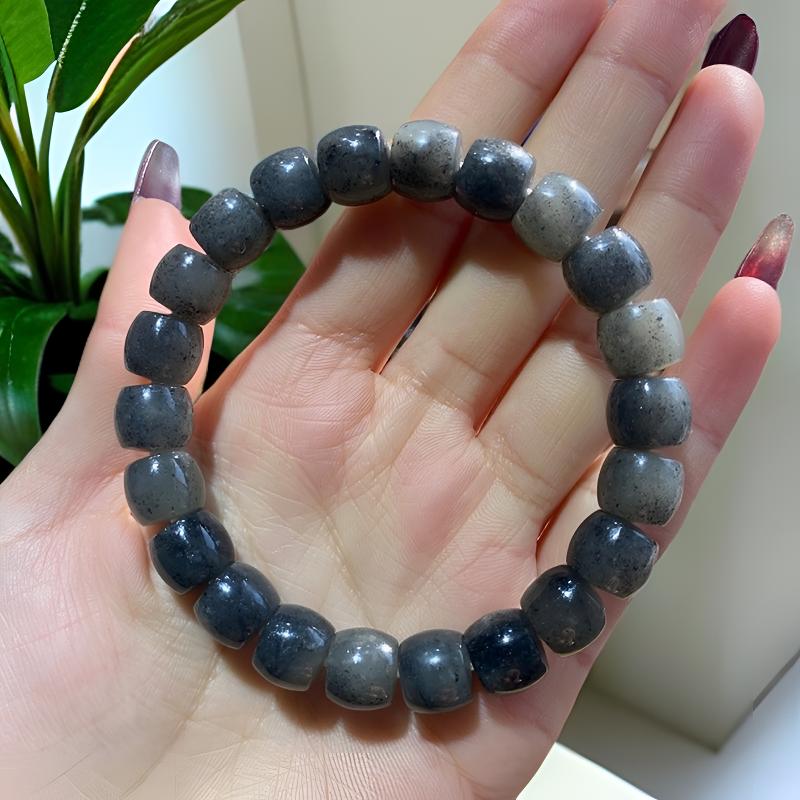 新疆和田玉青花直切手串9*10