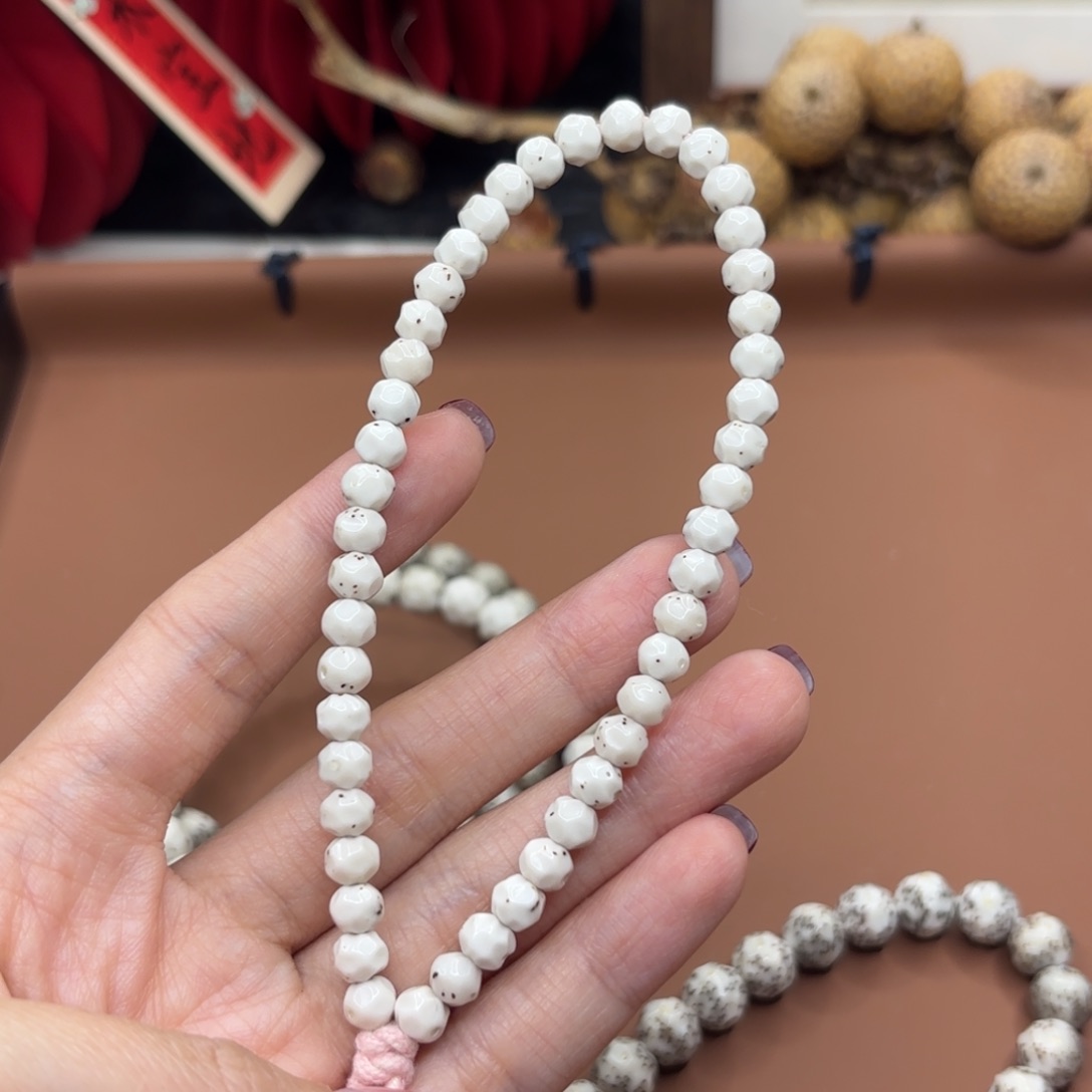 星月菩提吊坠5×6改月留白无相手持