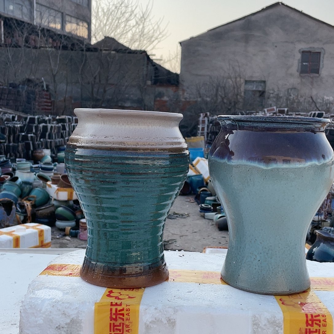 宜兴紫砂粗陶花盆