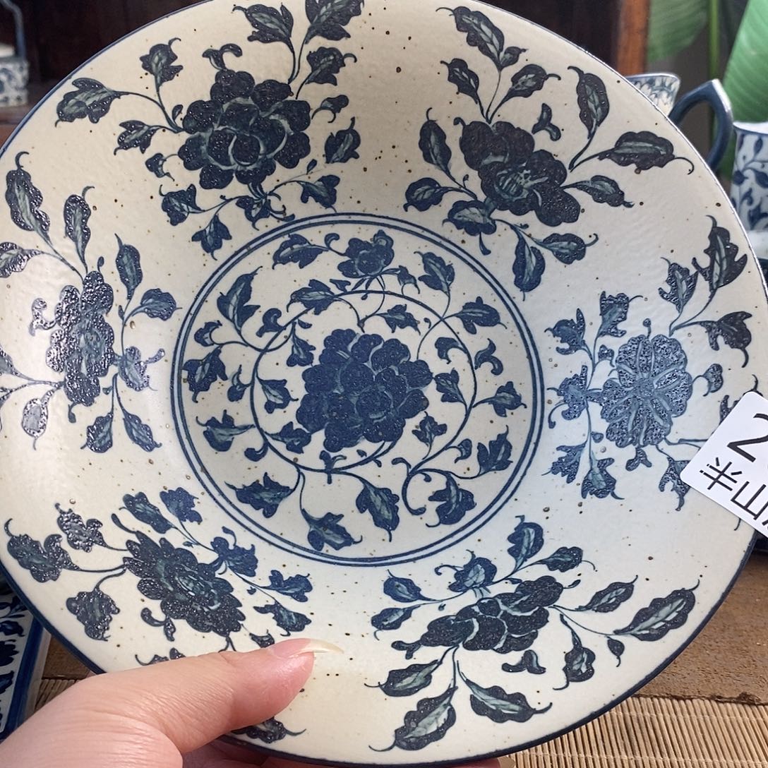手工手绘青花高温陶瓷