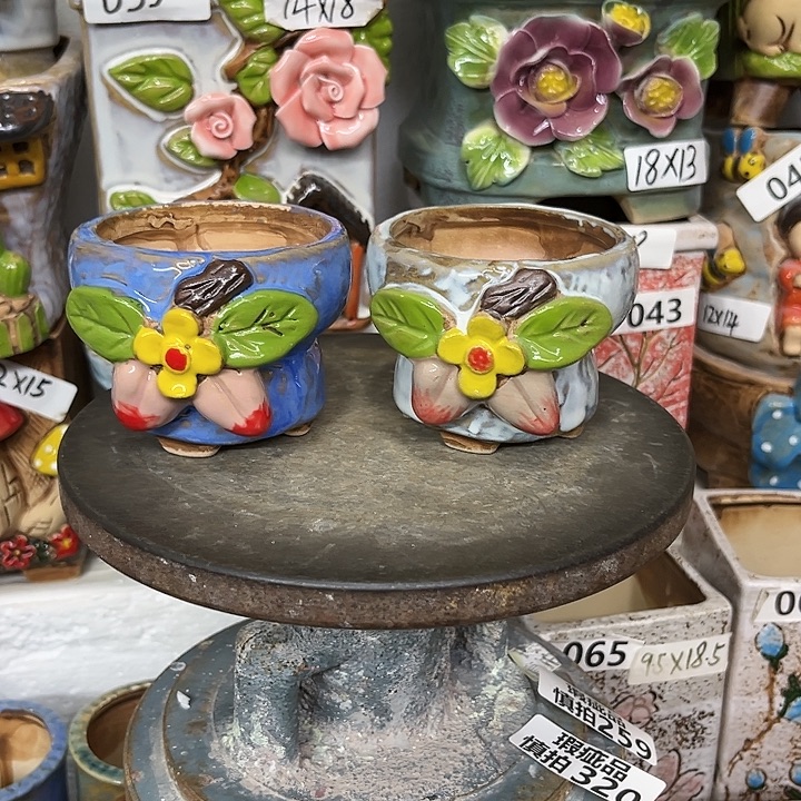 粗陶材质多肉花盆