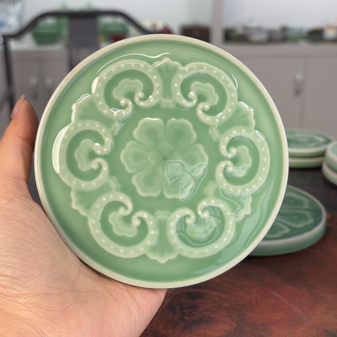 龙泉云间青瓷小米茶器