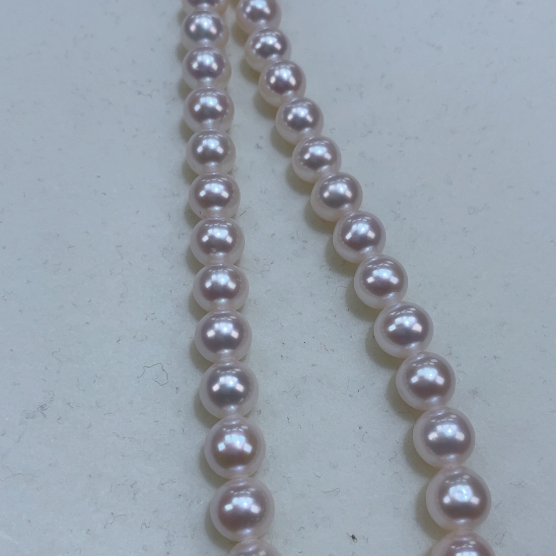 淡水珍珠颈饰银S925镶嵌7/8m炫彩爆亮天女光亮瞎眼