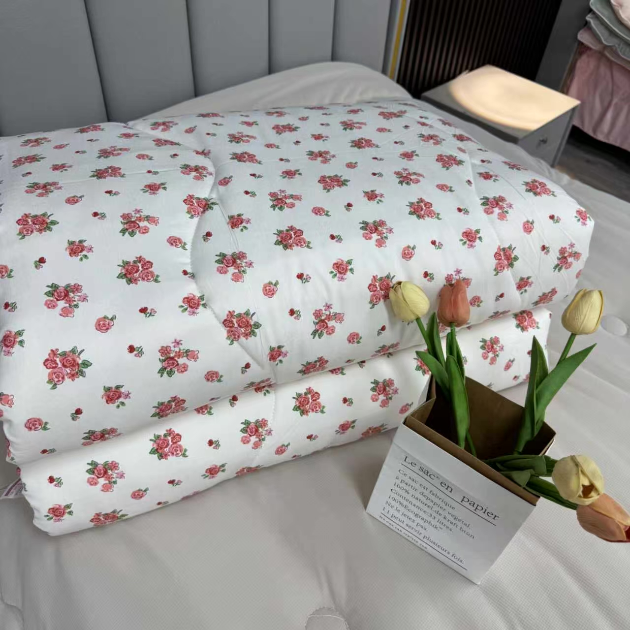 【双11秋冬被专场】【春秋被】花语200X230CM双人简约 可手洗机洗