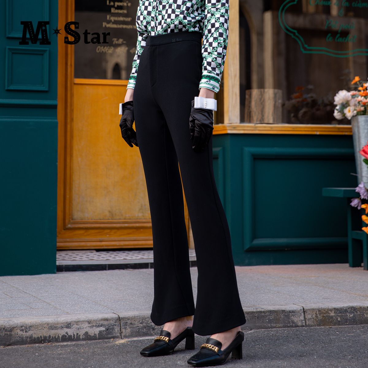 【老板娘夏天】M-Star新款微喇裤长裤 SCMK132395