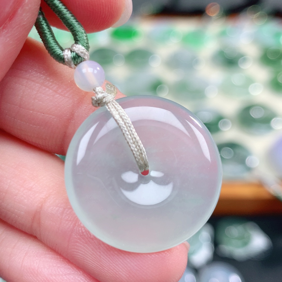 翡翠未镶嵌颈饰天然缅甸翡翠a货22.6-4.1