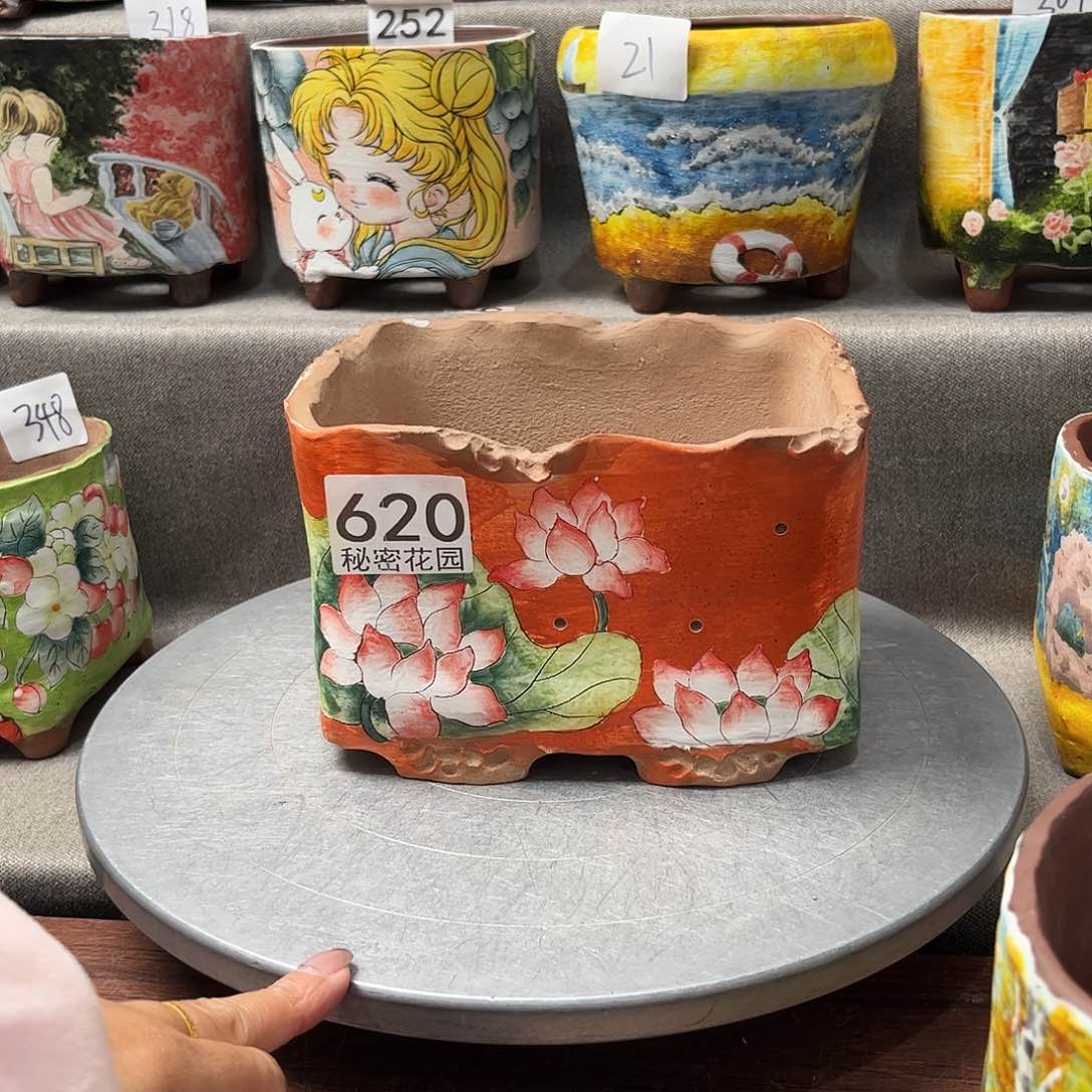 紫砂花盆长方微瑕福利