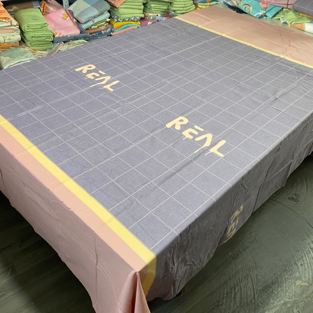 加厚纯棉奥绒2.5米×2.5米大格子床单